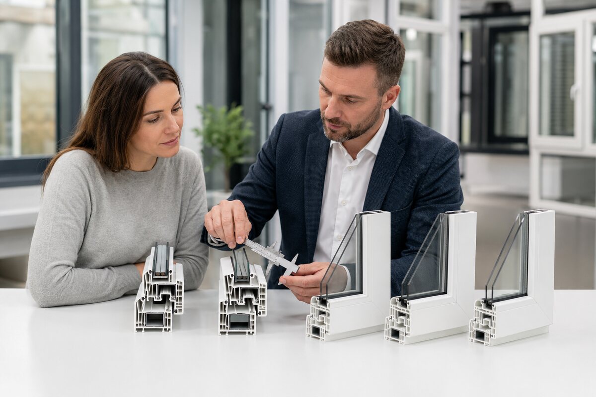 Оконные профили REHAU, PROPLEX и ARTEC для сравнения